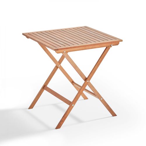 Table Bistrot Pliante Carrée En Bois D'eucalyptus Sete