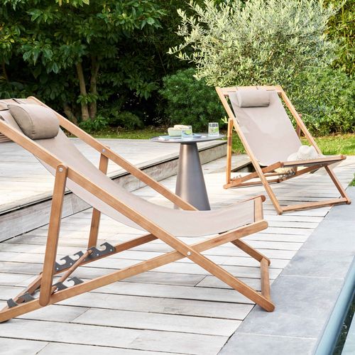 Lot De 2 Chiliennes Eucalyptus Taupe Socoa