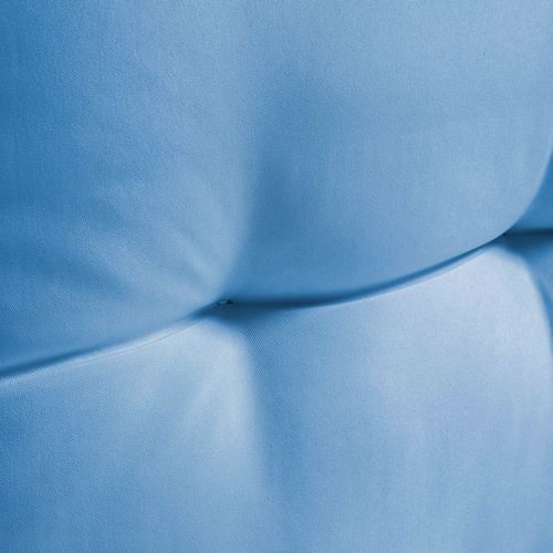 Lot 2 Coussins Palette Dossier Polyester Bleu 60x40x12 Cm Cuzco