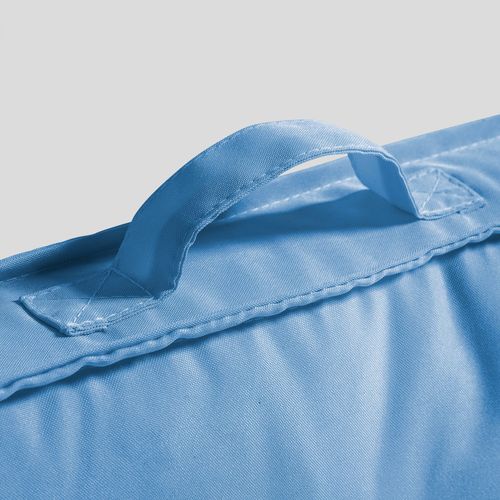 Lot 2 Coussins Palette Dossier Polyester Bleu 60x40x12 Cm Cuzco