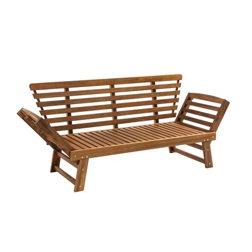 Canapé De Jardin Relax En Bois D'acacia écru Belize