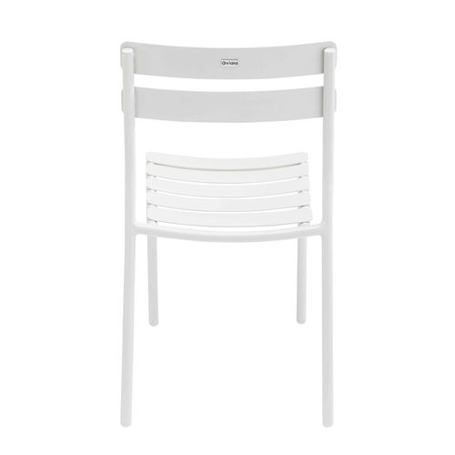 Chaise De Terrasse En Aluminium Blanche Almada