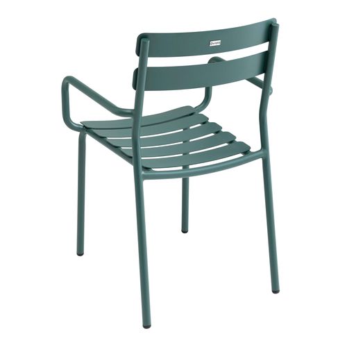 Fauteuil De Terrasse En Aluminium Vert Foncé Almada
