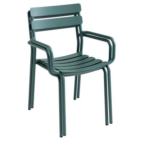 Fauteuil De Terrasse En Aluminium Vert Foncé Almada