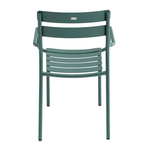 Fauteuil De Terrasse En Aluminium Vert Foncé Almada