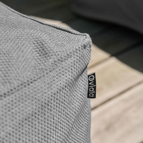 Pouf Pour Canapé Modulable Gris - Mixi