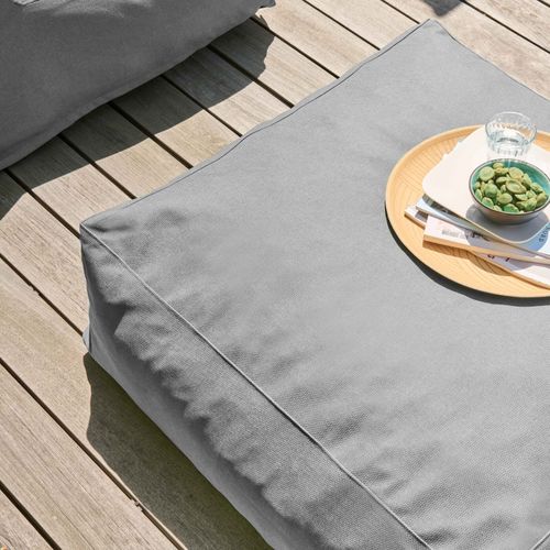 Pouf Pour Canapé Modulable Gris - Mixi