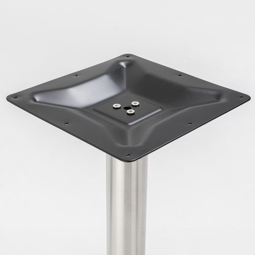 Pied De Table En Acier Inoxydable Gris Sutton