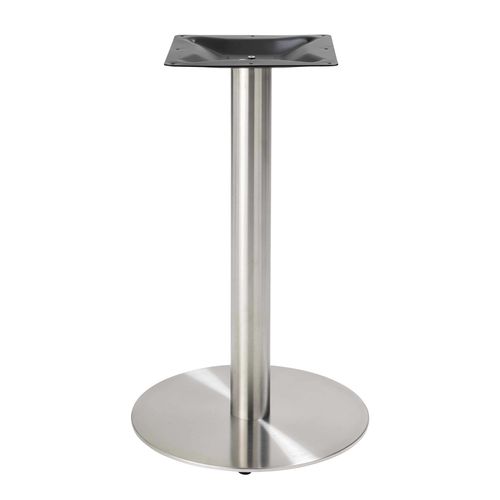 Pied De Table En Acier Inoxydable Gris Sutton