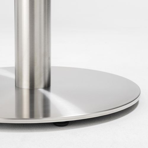 Pied De Table En Acier Inoxydable Gris Sutton