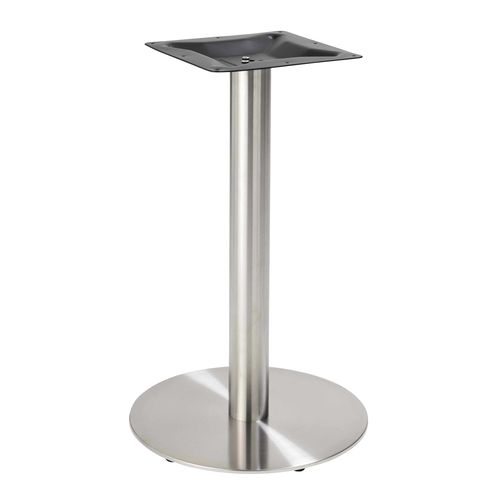 Pied De Table En Acier Inoxydable Gris Sutton