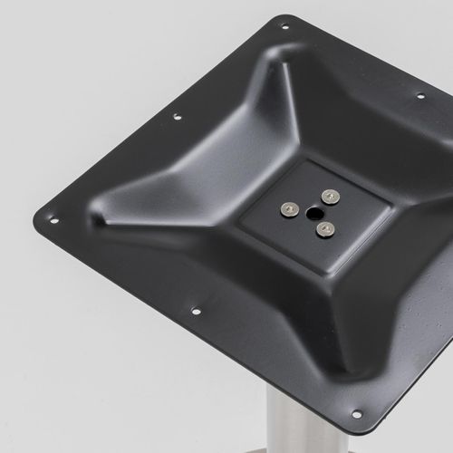 Pied De Table En Acier Inoxydable Gris Sutton