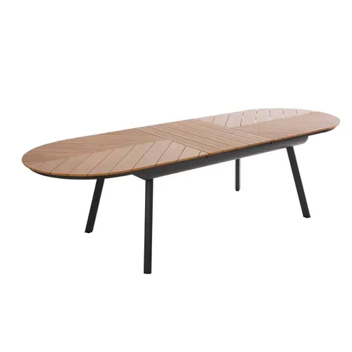 Ensemble Table Extensible 220/280 Cm Et 10 Chaises De Jardin Jakarta