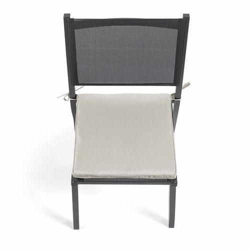 Lot De 4 Galettes De Chaise Polyester 40x40x3 Cm Beige Picchu