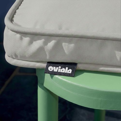 Lot De 4 Galettes De Chaise Polyester 40x40x3 Cm Beige Picchu