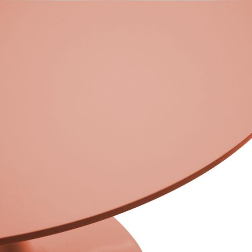 Table à Manger Ronde 4 Personnes D100 Cm Rose Saumon Fancy