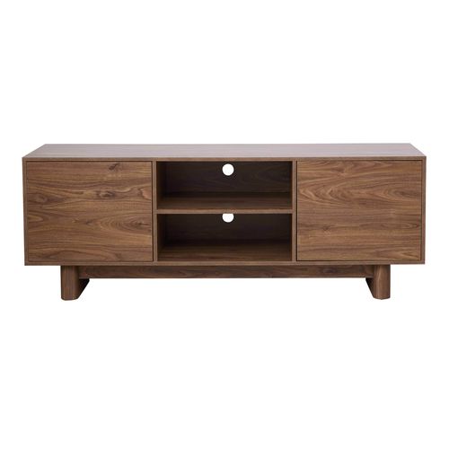 Meuble TV 160 Cm Scandinave Bois Foncé Bowy