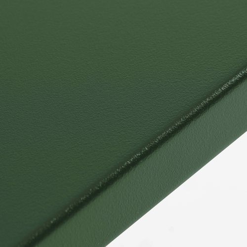 Ensemble Table De Jardin Carrée Et 2 Fauteuils Acier 70 Cm Vert Forêt