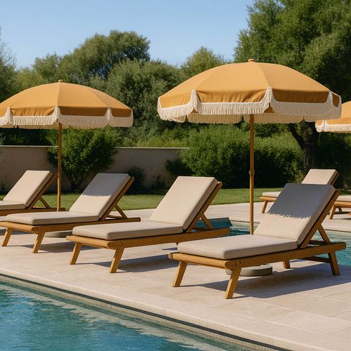 Parasol Droit Inclinable Rond D.2 M Gaya