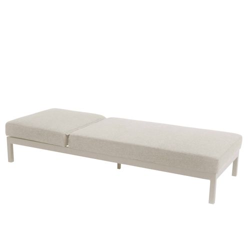 Ensemble Bain De Soleil Avec Tablette En Aluminium Crème Galapagos