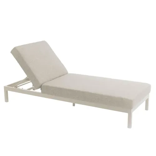Ensemble Bain De Soleil Avec Tablette En Aluminium Crème Galapagos