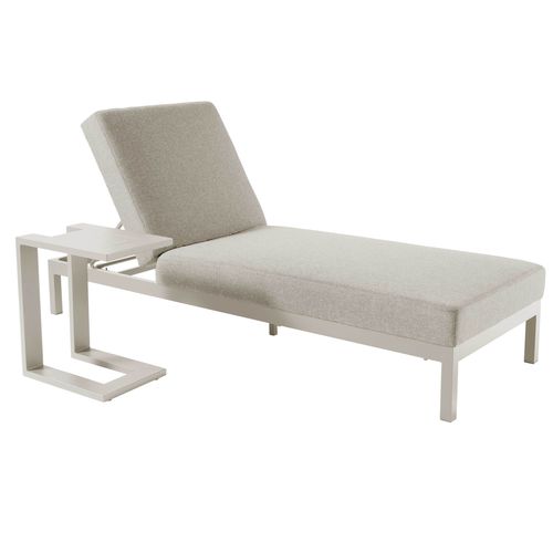 Ensemble Bain De Soleil Avec Tablette En Aluminium Crème Galapagos