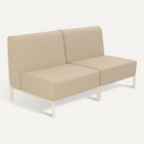 Salon De Jardin Bas Modulable Uni 2 Places Beige Patio