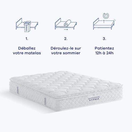 Matelas Ressorts Bien-être Suprême - Ép. 30 (cm) - 90x190 Cm
