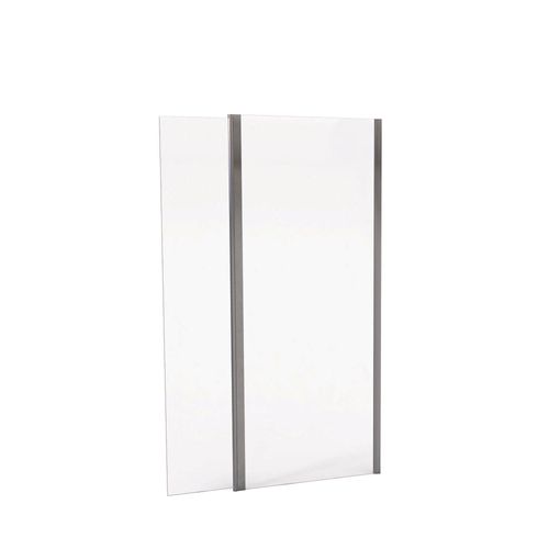 Déflecteur Volet Anti Projection - Verre Trempé 8mm - Finition Chromé - 40x200cm