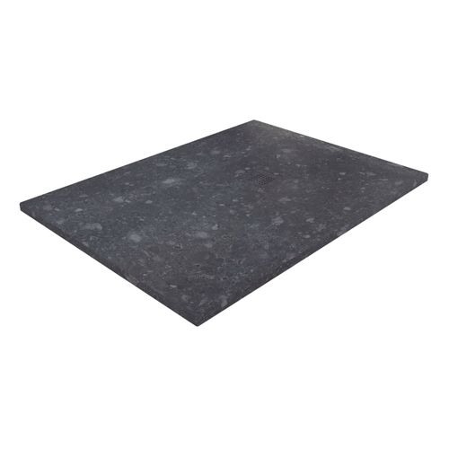 Receveur De Douche Nola 3 - 90x140x3 - Résine - Terazzo Noir - Bonde - Découpable