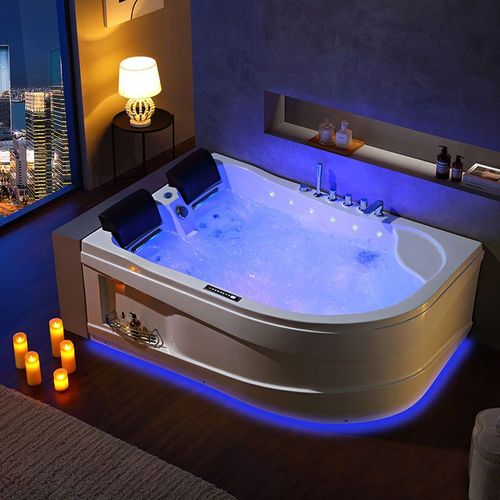 Baignoire Balnéo Kalliste Droite 47 Jets Whirlpool