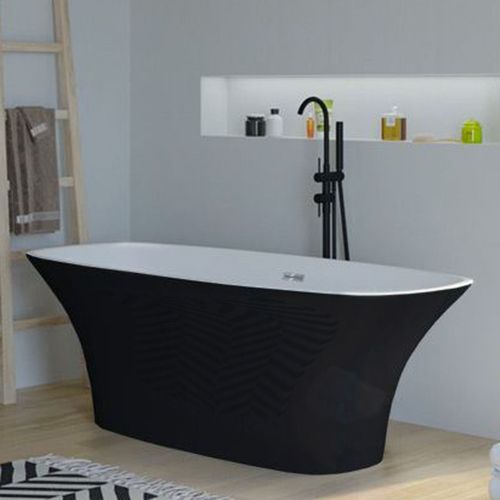 Baignoire Îlot Lizarra Black - 170x80x58 Cm