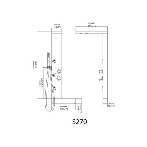 Colonne D'hydromassage S270