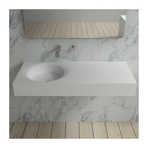 Plan Vasque Solid Surface 80x43x12 Cm