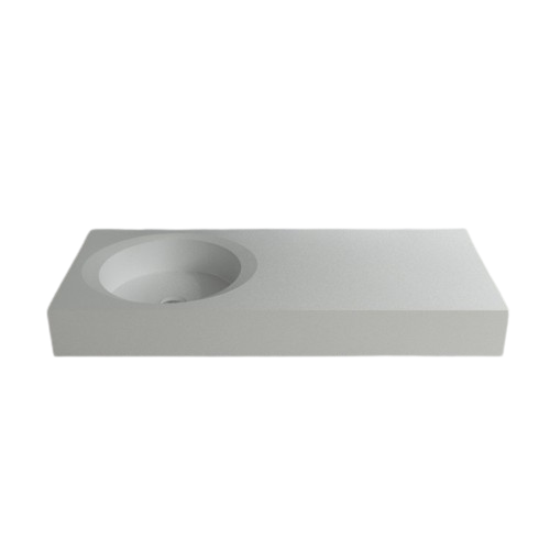 Plan Vasque Solid Surface 80x43x12 Cm