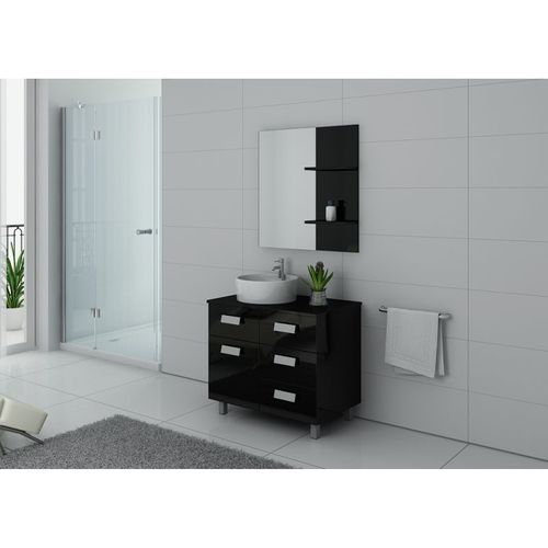 Meuble De Salle De Bain Milan Noir