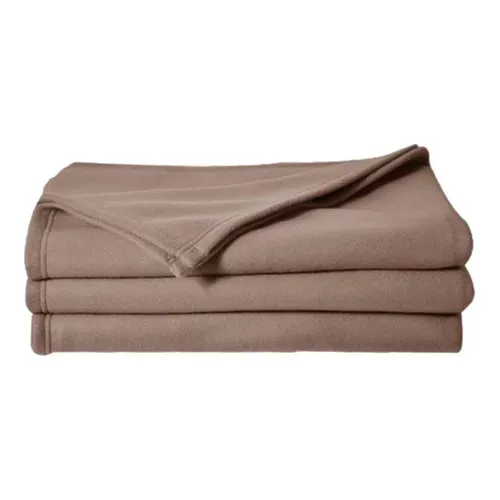 Couverture Polaire 210 X 230 Cm Taupe - Taupe - 210x230 Cm