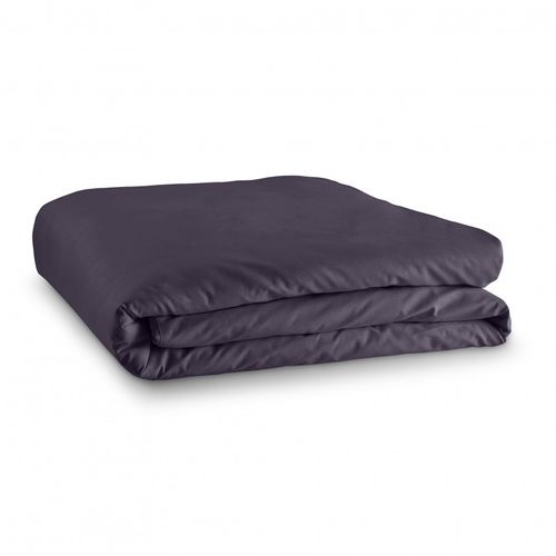 Drap Plat 100% Coton Prune 240x300 Cm - 57 Fils/cm² - Qualité Supérieure Douce Et Respirante