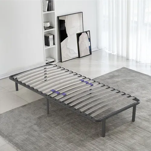 Sommier 200x200 Cm Confortflex - Cadre à Lattes Réglables - Résistant Et Confortable