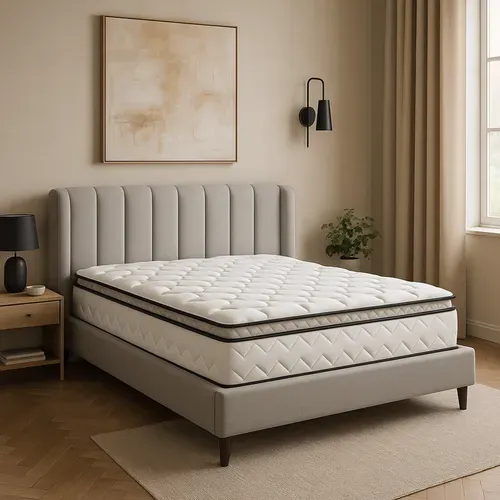 Matelas César 90x190 Cm - Mémoire De Forme - Surmatelas Intégré - 22 Cm - Technologie Pro-suit®