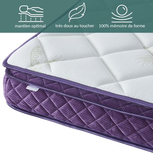 Matelas Mousse Régence 180 X 200 Cm - Accueil Mémoire De Forme - 20 Cm D'épaisseur