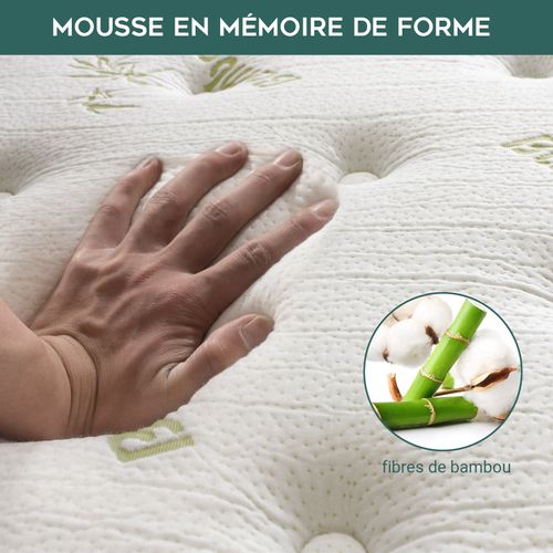 Surmatelas Bamboo Zen 200 X 200 - Mémoire De Forme