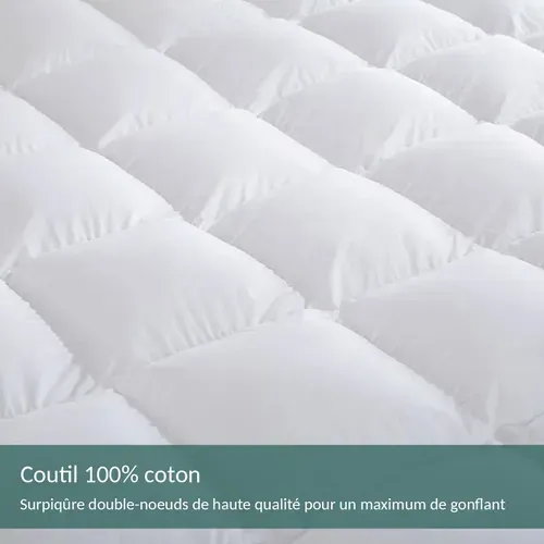 Surmatelas Duo Tech 140 X 190 Cm : Grand Confort De Couchage - Mémoire De Forme