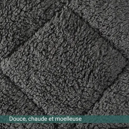 Couette 220x240 Cm - Couette Réversible Eté-hiver - Garnissage Microfibre Et Effet Laine