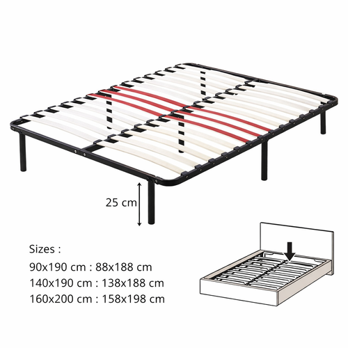 Sommier tapissier 140x190 SP18 12 lattes baltique | Leroy Merlin