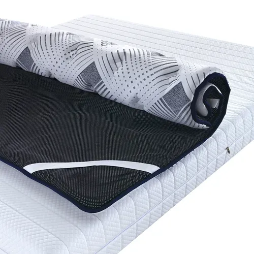 Surmatelas 160x200 Cm Everest Rafraîchissant - Mémoire De Forme - Tissu Cool Fabric