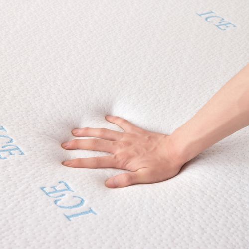 Matelas  160x200 Cm Mémoire De Forme Et Housse Rafraichissante - Matelas Déhoussable Universel Ice