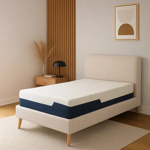 Matelas  60x120 Cm Mémoire De Forme Et Housse Bambou - Matelas Original Déhoussable