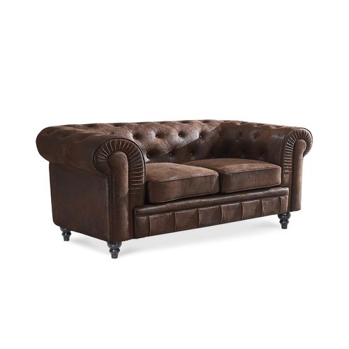 Canapé Chesterfield 2 Places Vintage