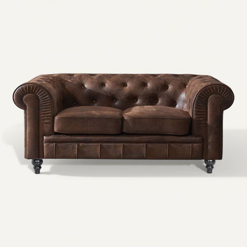 Canapé Chesterfield 2 Places Vintage
